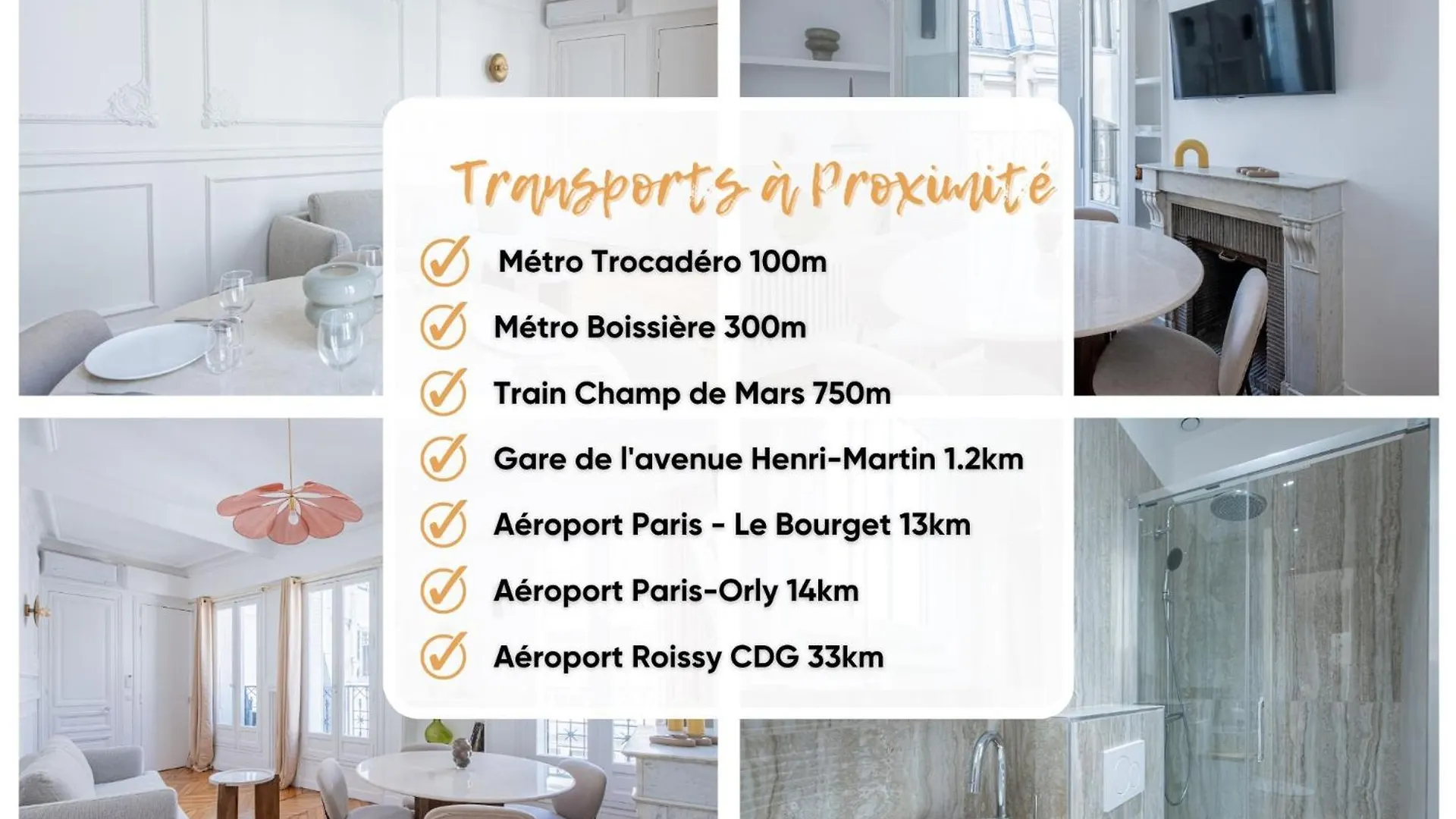 Le Trocadero - 5 Minutes A Pied De La Tour Eiffel - Place Trocadero - 5 Personnes - Cadre Exceptionnel - Entierement Climatise